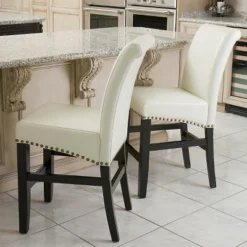 Set Of 2 Lisette Leather 25" Counter Height Barstool Ivory - Christopher Knight Home 4 Set Of 2 Lisette Leather 25" Counter Height Barstool Ivory - Christopher Knight Home -Home Furn Store GUEST 00056c9f 573b 4175 8d34 c8817e28d371