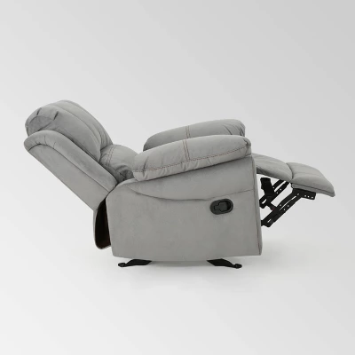 Celestina Microfiber Gliding Recliner Gray - Christopher Knight Home Celestina Microfiber Gliding Recliner Gray - Christopher Knight Home -Home Furn Store GUEST 00751f8c 9dc1 4e12 98c1 7cf199bd0183