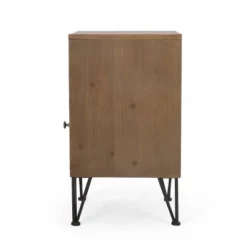 Pilster Contemporary End Table With Storage Walnut/Natural/Black - Christopher Knight Home -Home Furn Store GUEST 010778d7 bcf0 4fef 97bc d6302aded068