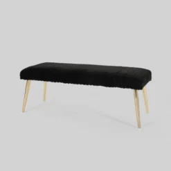 Capernaum Faux Fur Bench - Christopher Knight Home -Home Furn Store GUEST 0115689f c27a 4cbe 91fd 3a3e9a50c7e7