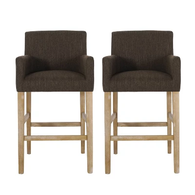 Set of 2 30.5" Armga Contemporary Fabric Upholstered Wood Counter Height Barstools - Christopher Knight Home Set Of 2 30.5" Armga Contemporary Fabric Upholstered Wood Counter Height Barstools - Christopher Knight Home -Home Furn Store GUEST 0394d893 ad63 4d60 a0c2 7d378c4ebb59