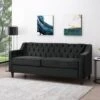 Knouff Modern Glam Tufted Velvet 3 Seater Sofa - Christopher Knight Home