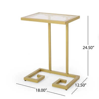 Hickson Modern Glam C Shaped End Table Gold - Christopher Knight Home Hickson Modern Glam C Shaped End Table Gold - Christopher Knight Home -Home Furn Store GUEST 04709f59 592d 4a05 8525 65f54fbdc4b7