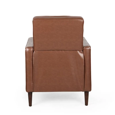 Mervynn Mid-Century Modern Button Tufted Recliner Cognac Brown/Dark Espresso - Christopher Knight Home Mervynn Mid-Century Modern Button Tufted Recliner Cognac Brown/Dark Espresso - Christopher Knight Home -Home Furn Store GUEST 047acb68 39cb 42ff ba28 aa5b7c384533