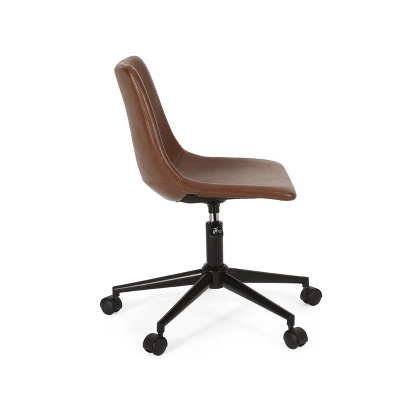 Jarvi Contemporary Upholstered Swivel Office Chair with Rolling Casters - Christopher Knight Home Jarvi Contemporary Upholstered Swivel Office Chair With Rolling Casters - Christopher Knight Home -Home Furn Store GUEST 05e7e809 98b9 4b32 83d9 fa376bcd84f3