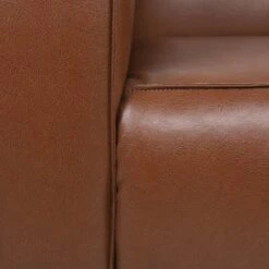 Goyette Contemporary Faux Leather Club Chair Cognac Brown/Dark Walnut - Christopher Knight Home -Home Furn Store GUEST 06551191 74fe 4a9e 8331 da0dd00a489a