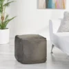 Caney Modern Velveteen Cube Pouf - Christopher Knight Home -Home Furn Store GUEST 068285c5 746b 4a3d b0fe 621986ecd1cd