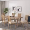 Set Of 6 Regina French Country Wood And Cane Upholstered Dining Chairs - Christopher Knight Home 2 Set Of 6 Regina French Country Wood And Cane Upholstered Dining Chairs - Christopher Knight Home -Home Furn Store GUEST 07628cee 969f 4f4c a1b3 a592789714f1