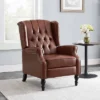 Walter Contemporary Tufted Recliner Cognac Brown/Dark Brown - Christopher Knight Home -Home Furn Store GUEST 0769868c 9393 436b a346 9b000d04947e