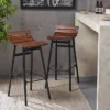 Set Of 2 Pepperwood Wooden Barstool - Christopher Knight Home -Home Furn Store GUEST 08ec9372 656d 4539 ac26 663f14679e4e