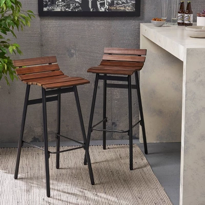 Set of 2 Pepperwood Wooden Barstool - Christopher Knight Home Set Of 2 Pepperwood Wooden Barstool - Christopher Knight Home -Home Furn Store GUEST 08ec9372 656d 4539 ac26 663f14679e4e