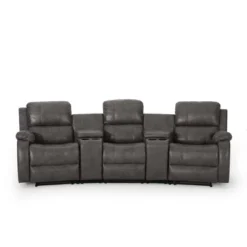 Meridan Contemporary Upholstered Theater Seating Reclining Sofa - Christopher Knight Home -Home Furn Store GUEST 0a4f292b fad9 4756 b9a3 492186c9ef7f