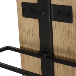 Toston Modern Industrial 8 Bottle Wall Mounted Wine Rack Natural/Black - Christopher Knight Home -Home Furn Store GUEST 0bc3b048 7afb 4e03 b16e 31a5bde2f596