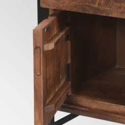 Guetlet Boho Cabinet Light Brown/Black - Christopher Knight Home -Home Furn Store GUEST 0f25b538 a98e 40ba a8e1 3008817822d2