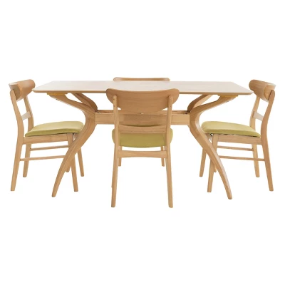 5pc 60" Idalia Mid-Century Modern Dining Set - Christopher Knight Home 5pc 60" Idalia Mid-Century Modern Dining Set - Christopher Knight Home -Home Furn Store GUEST 0f84c01f c817 4025 86f7 a0995c8b6bcb