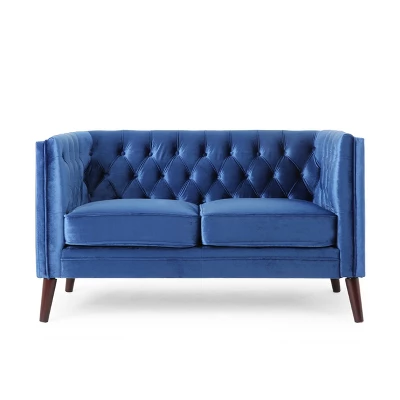 Holasek Contemporary Velvet Upholstered Tufted Loveseat - Christopher Knight Home Holasek Contemporary Velvet Upholstered Tufted Loveseat - Christopher Knight Home -Home Furn Store GUEST 0fa40d94 84d9 4bde a98e c3ca1be2435e
