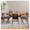5pc Anise Dining Set Natural Walnut/Dark Brown - Christopher Knight Home -Home Furn Store GUEST 1055844c 41fb 4c77 a666 c0da6c9e3af2