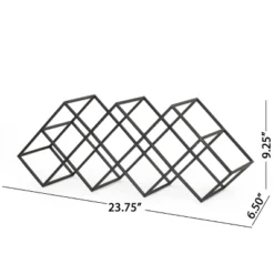 Mcclellan Modern Industrial 7 Bottle Tabletop Wine Rack Black - Christopher Knight Home 9 Mcclellan Modern Industrial 7 Bottle Tabletop Wine Rack Black - Christopher Knight Home -Home Furn Store GUEST 114a9b17 34e7 43b0 bcd5 1b390b898e73