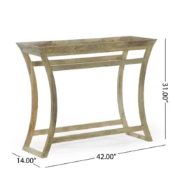 Meagher Rustic Handcrafted Mango Wood Console Table Natural - Christopher Knight Home 9 Meagher Rustic Handcrafted Mango Wood Console Table Natural - Christopher Knight Home -Home Furn Store GUEST 11a441b5 7583 4513 919b f6b7a4827d4a
