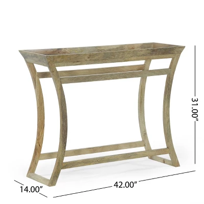 Meagher Rustic Handcrafted Mango Wood Console Table Natural - Christopher Knight Home Meagher Rustic Handcrafted Mango Wood Console Table Natural - Christopher Knight Home -Home Furn Store GUEST 11a441b5 7583 4513 919b f6b7a4827d4a