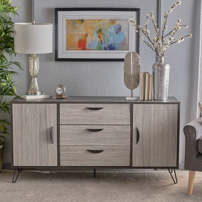 Sincere Mid Century Modern Multipurpose Cabinet Sonoma Gray - Christopher Knight Home Sincere Mid Century Modern Multipurpose Cabinet Sonoma Gray - Christopher Knight Home -Home Furn Store GUEST 12ca8f4d 6a23 4972 b6af a3ad17d4b7bf