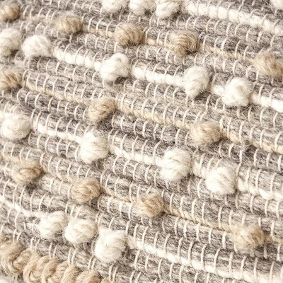 Bonita Large Contemporary Wool and Cotton Pouf Ottoman White/Beige - Christopher Knight Home Bonita Large Contemporary Wool And Cotton Pouf Ottoman White/Beige - Christopher Knight Home -Home Furn Store GUEST 143b4743 87cb 4ad8 b949 fbbf45fc0528