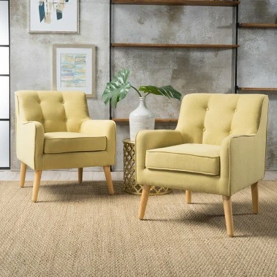 Set of 2 Felicity Mid-Century Armchairs - Christopher Knight Home Set Of 2 Felicity Mid-Century Armchairs - Christopher Knight Home -Home Furn Store GUEST 14b3dcef adfd 4bc4 9c22 ca8b5d627edd