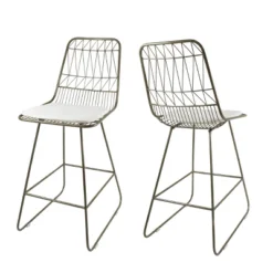 Set Of 2 Walcott Modern Iron Counter Height Barstools - Christopher Knight Home -Home Furn Store GUEST 14d40ac4 8a9d 49d0 8d6f 23e471f39920