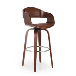 Clyo Mid-Century Modern Upholstered Swivel Barstool - Christopher Knight Home -Home Furn Store GUEST 1506dac9 b8e2 4701 91d7 efeba2d1e173