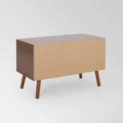 Pickfair Mid-Century Modern 2 Door Cabinet Walnut/White - Christopher Knight Home -Home Furn Store GUEST 186180f4 452e 4d84 8c73 fc41103ee07c