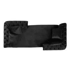 Houck Modern Glam Tufted Velvet Tete-A-Tete Chaise Lounge With Accent Pillows - Christopher Knight Home 5 Houck Modern Glam Tufted Velvet Tete-A-Tete Chaise Lounge With Accent Pillows - Christopher Knight Home -Home Furn Store GUEST 19624b09 57fc 4fa0 a25b cb35e628c34b