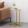 Hickson Modern Glam C Shaped End Table Gold - Christopher Knight Home -Home Furn Store GUEST 1a30394e 350a 45d7 8ca2 3f7fd758e9c6