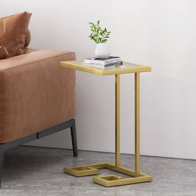 Hickson Modern Glam C Shaped End Table Gold - Christopher Knight Home Hickson Modern Glam C Shaped End Table Gold - Christopher Knight Home -Home Furn Store GUEST 1a30394e 350a 45d7 8ca2 3f7fd758e9c6