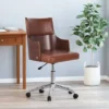Rhine Mid-Century Modern Upholstered Swivel Office Chair - Christopher Knight Home -Home Furn Store GUEST 1b991df4 2c9b 4864 8e5b 7d57d1c4803c