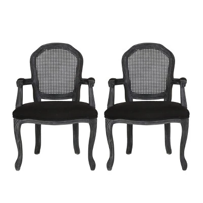 2pk Mina French Country Wood and Cane Upholstered Dining Chairs - Christopher Knight Home 2pk Mina French Country Wood And Cane Upholstered Dining Chairs - Christopher Knight Home -Home Furn Store GUEST 1c078ae2 4265 47df a154 65e78665cc91