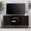 Doerun Mid-Century Modern Storage TV Stand For TVs Up To 48" Dark Gray/Black - Christopher Knight Home -Home Furn Store GUEST 1d572fde 9622 49e2 94d9 9d3f8dca67f5