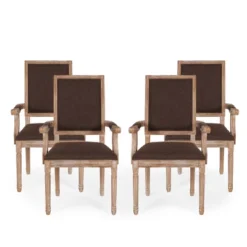 Set Of 4 Maria French Country Wood Upholstered Dining Chairs - Christopher Knight Home 14 Set Of 4 Maria French Country Wood Upholstered Dining Chairs - Christopher Knight Home -Home Furn Store GUEST 1eb439e1 6507 4bb2 b330 98492bdae793