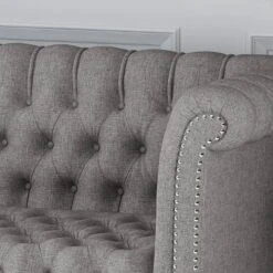 Barneyville Traditional Chesterfield Sofa Gray - Christopher Knight Home -Home Furn Store GUEST 1edf39f7 cc01 4709 a07d 4f31de152d6c