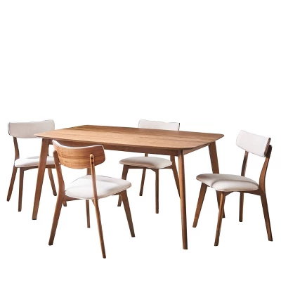 5pc Alma Mid Century Wood Dining Set - Christopher Knight Home 5pc Alma Mid Century Wood Dining Set - Christopher Knight Home -Home Furn Store GUEST 1f5e1539 877f 4c69 926d 3222ca1de44e