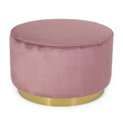 Croton Modern Glam Velvet Swivel Ottoman - Christopher Knight Home -Home Furn Store GUEST 203357f8 5d42 4d5d 9825 d4a842a808fd