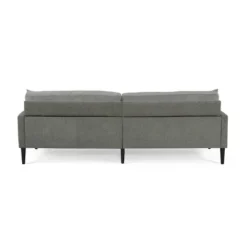 Malverne Contemporary 3 Seater Fabric Sofa With Accent Pillows Gray/Dark Brown - Christopher Knight Home -Home Furn Store GUEST 20e07c9e 5e37 4207 b662 772cffae8648