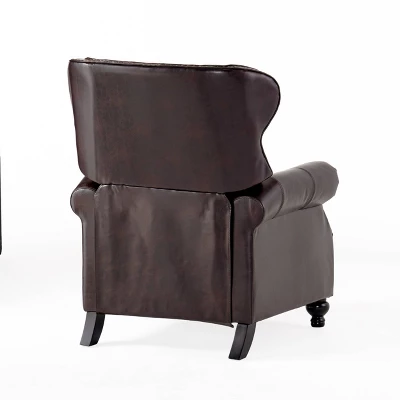 Walder Bonded Leather Press-Back Recliner Club Chair Brown - Christopher Knight Home Walder Bonded Leather Press-Back Recliner Club Chair Brown - Christopher Knight Home -Home Furn Store GUEST 21d04305 f8b6 437e adf0 8fb84336bf55