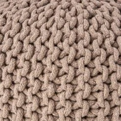 Moro Handcrafted Modern Cotton Pouf - Christopher Knight Home -Home Furn Store GUEST 221b7e79 534d 45a3 93e0 f52162fef522