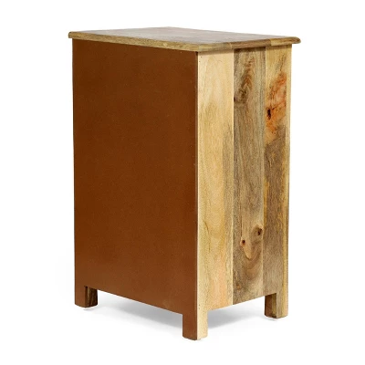 Sandia Handcrafted Boho 4 Drawer Mango Wood Nightstand Natural/White - Christopher Knight Home Sandia Handcrafted Boho 4 Drawer Mango Wood Nightstand Natural/White - Christopher Knight Home -Home Furn Store GUEST 23b141dd 7f17 45e8 ba72 1c49eb0b5e71