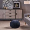 Abena Modern Knitted Cotton Round Pouf - Christopher Knight Home -Home Furn Store GUEST 23c81f29 698e 415f 8015 ef0818fd50e3