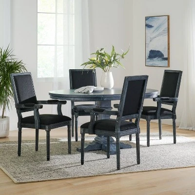 5pc Maria French Country Wood Expandable Dining Set Gray/Black - Christopher Knight Home 5pc Maria French Country Wood Expandable Dining Set Gray/Black - Christopher Knight Home -Home Furn Store GUEST 2421c578 6429 4f1b 8c33 f1044b0a7c28