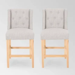 Set Of 2 Landria Button Tufted Wingback Counter Height Barstools - Christopher Knight Home 9 Set Of 2 Landria Button Tufted Wingback Counter Height Barstools - Christopher Knight Home -Home Furn Store GUEST 24747eef cea2 4e8a a612 a3c7ac47f0a2