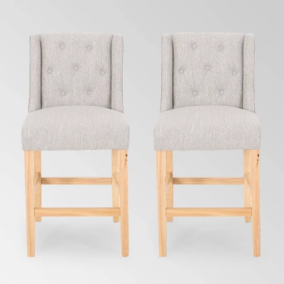 Set of 2 Landria Button Tufted Wingback Counter Height Barstools - Christopher Knight Home Set Of 2 Landria Button Tufted Wingback Counter Height Barstools - Christopher Knight Home -Home Furn Store GUEST 24747eef cea2 4e8a a612 a3c7ac47f0a2