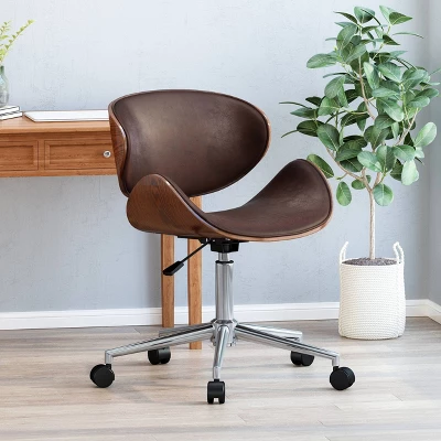 Dawson Mid-Century Modern Upholstered Swivel Office Chair - Christopher Knight Home Dawson Mid-Century Modern Upholstered Swivel Office Chair - Christopher Knight Home -Home Furn Store GUEST 25ee250b a0f9 489f 824c 140c7219163a