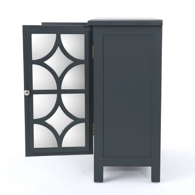 Melora Fir Wood Cabinet with Mirrored Doors Charcoal Gray - Christopher Knight Home Melora Fir Wood Cabinet With Mirrored Doors Charcoal Gray - Christopher Knight Home -Home Furn Store GUEST 2b750805 0baf 4812 8899 9b36352ccfb5